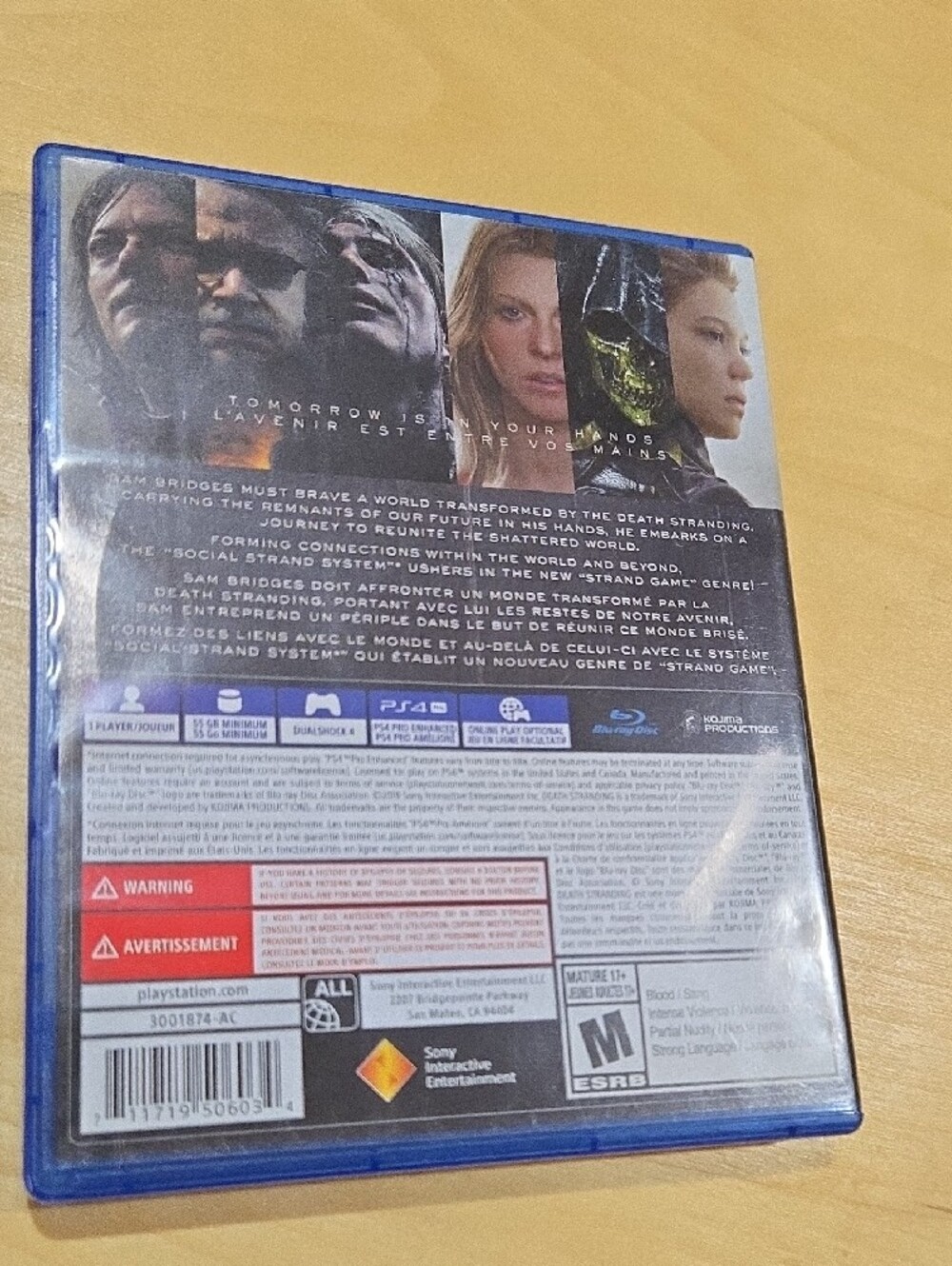 Sony PS4 Death Stranding - Black & Blue Case - Picture 2 of 4